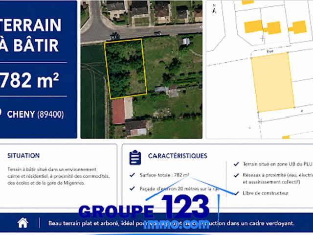 Terrain vente à Auxerre, Cheny