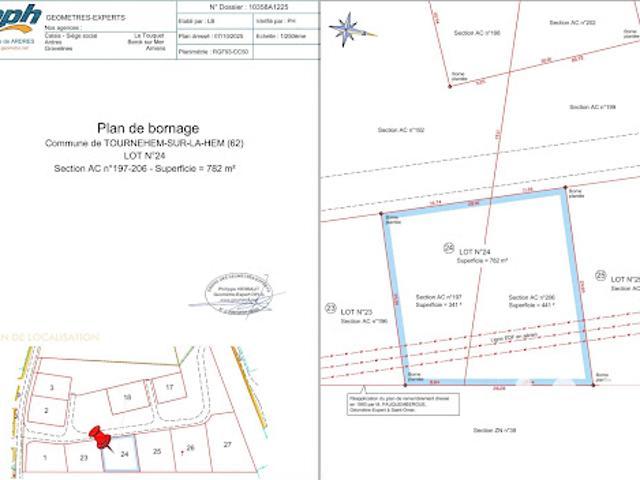 Terrain vente à Saint-Omer, Tournehem-sur-la-hem