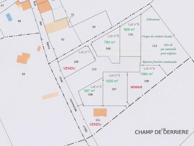 Terrain vente à Coutières, Les Châteliers