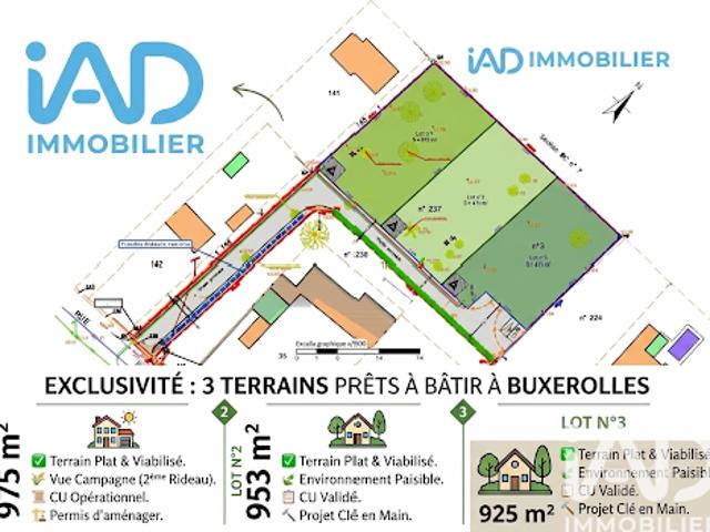 Terrain vente à Poitiers, Buxerolles