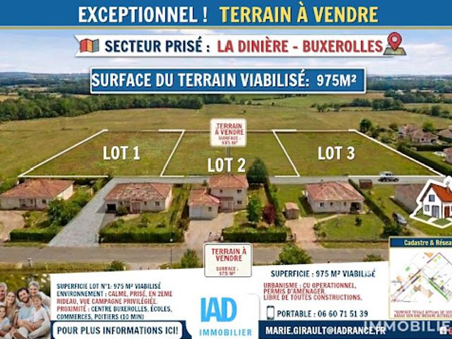 Terrain vente à Buxerolles, Vienne