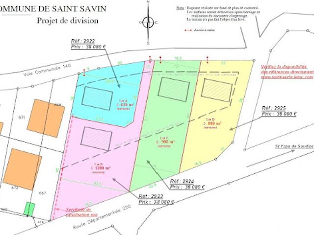 Terrain vente à France métropolitaine, Saint-savin