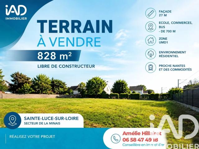 Terrain vente à Nantes, Sainte-luce-sur-loire