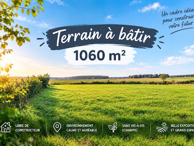 Terrain vente à Busigny, Nord