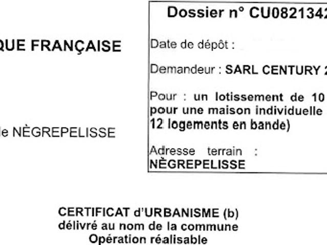Terrain vente à Montauban, Nègrepelisse