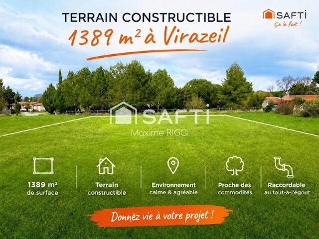 Terrain vente à Marmande, Virazeil