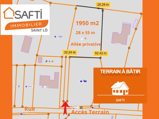 Terrain vente à Saint-Lô, Le Mesnil-rouxelin