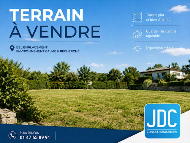 Terrain vente à Clamart, Hauts-de-Seine