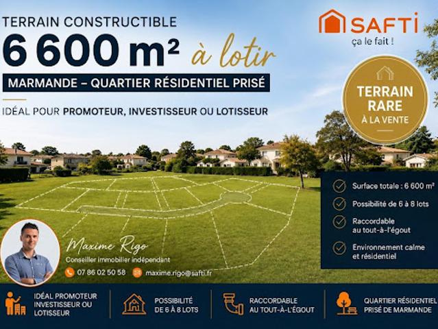 Terrain vente à Marmande
