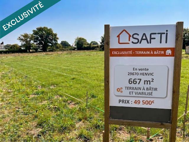 Terrain vente à Lotissement de Menec Braz, Henvic