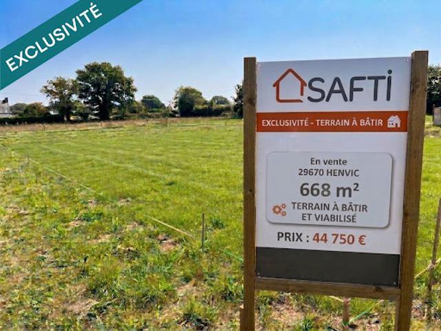 Terrain vente à Lotissement de Menec Braz, Henvic