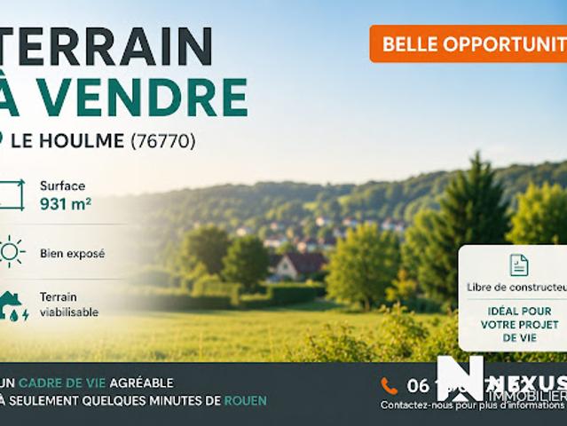 Terrain vente à Rouen, Le Houlme