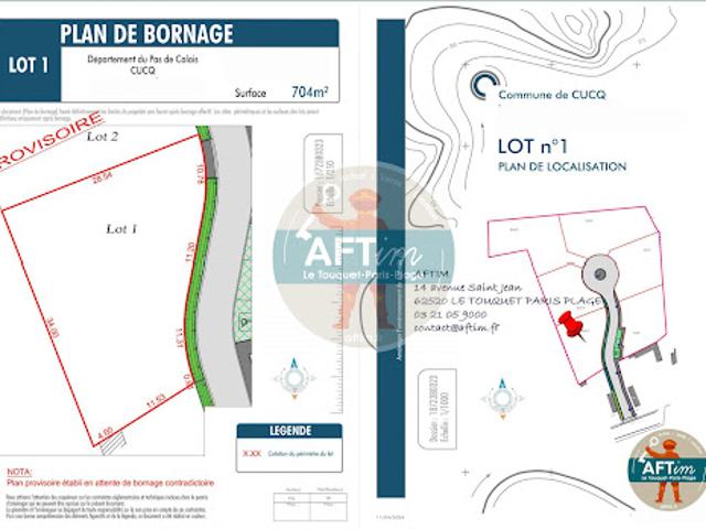 Terrain vente à Montreuil-sur-Mer, Cucq