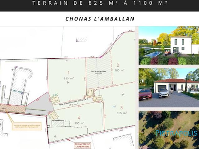 Terrain vente à Vienne, Chonas-l'amballan