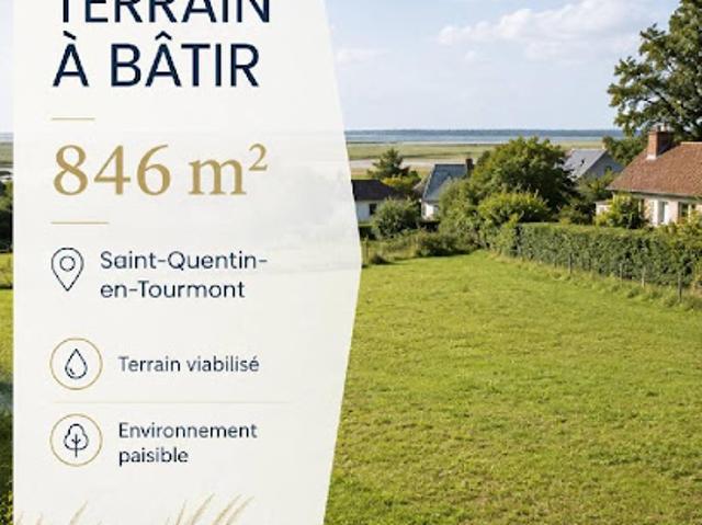 Terrain vente à Abbeville, Saint-quentin-en-tourmont