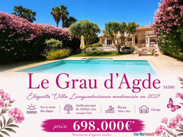 Villa vente à Béziers, Agde
