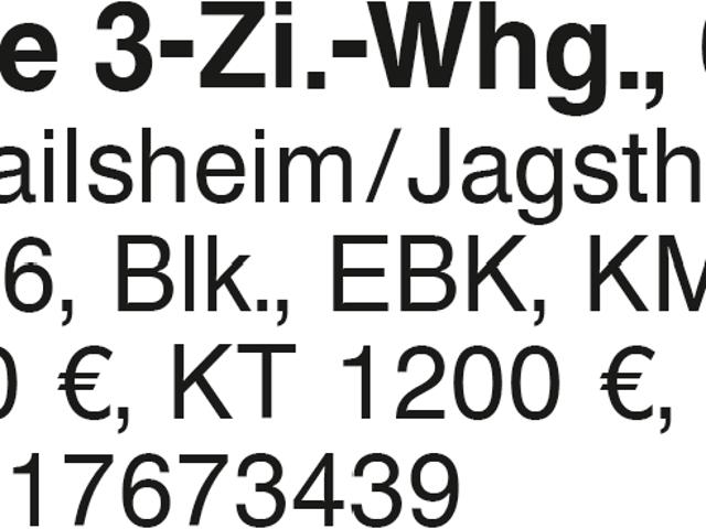 Wohnung mieten in Crailsheim, Baden-Württemberg