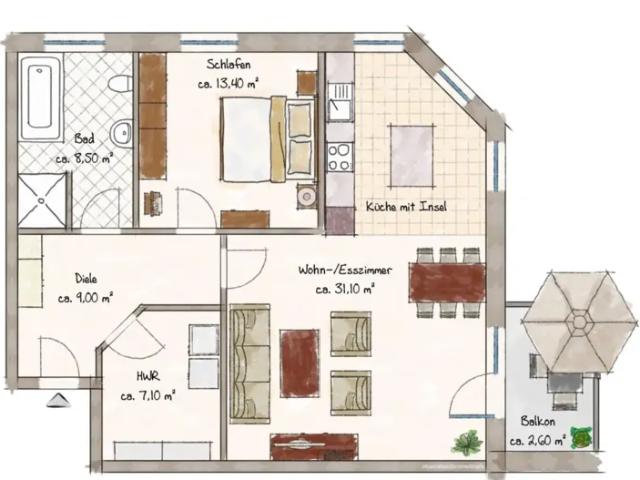 Apartment mieten in Dollern, Niedersachsen