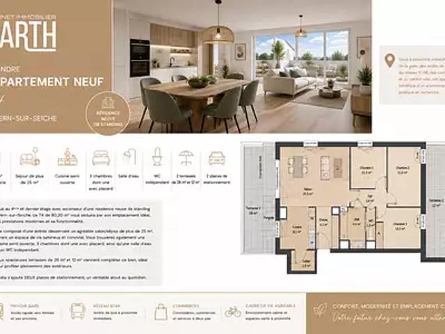 Appartement vente à Rennes, Bretagne