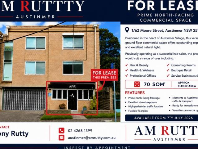 Retail for rent in Wollongong West, New South Wales