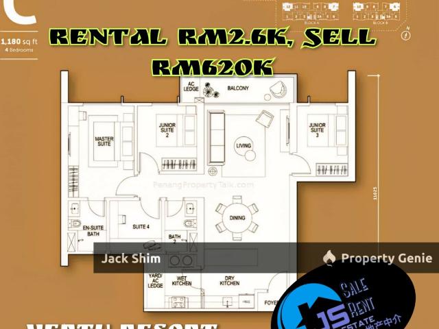 Condominium for rent in Wellesley, Penang