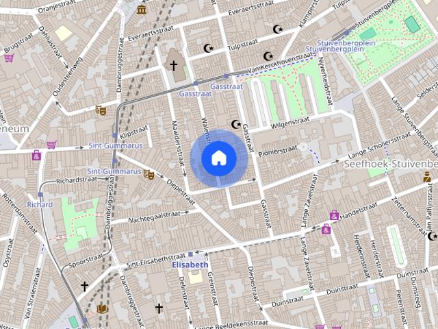Maison location à Seefhoek-Stuivenberg, Antwerpen