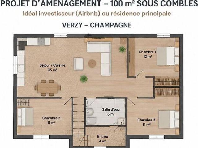 Appartement vente à Verzy, Marne