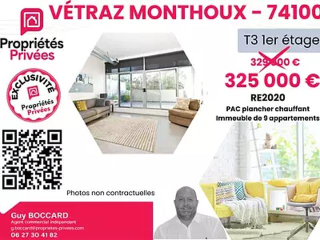 Appartement vente à Saint-Julien-en-Genevois, Vétraz-monthoux