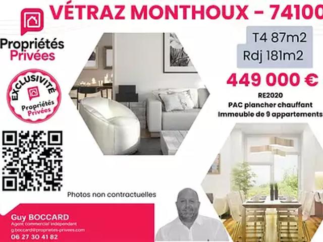 Appartement vente à Saint-Julien-en-Genevois, Vétraz-monthoux