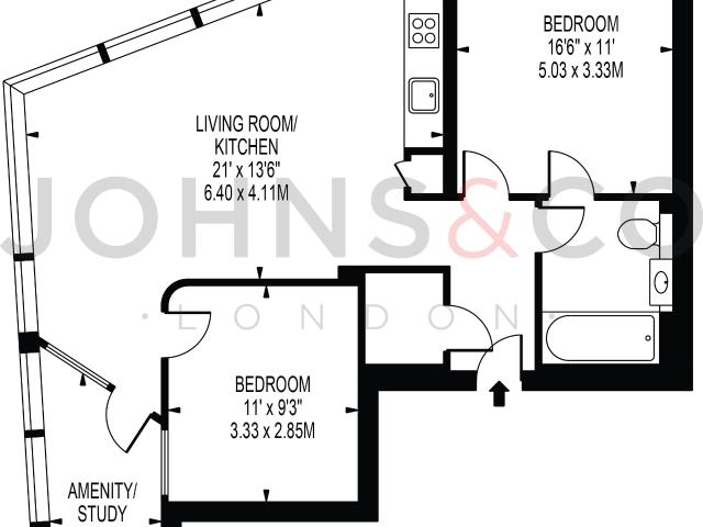 Apartment for rent in Canary Wharf, Greater London