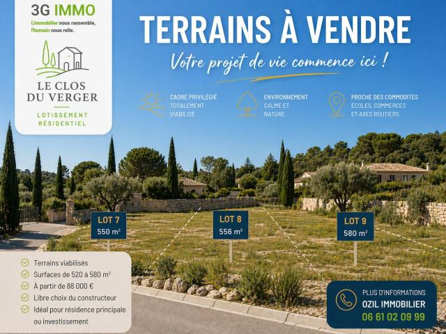 Terrain vente à Alès, Vézénobres