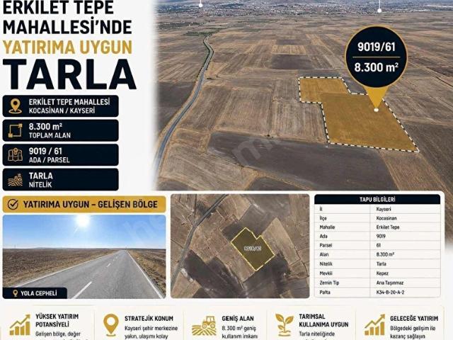 Kocasinan, Kayseri içerisinde satılık Arsa