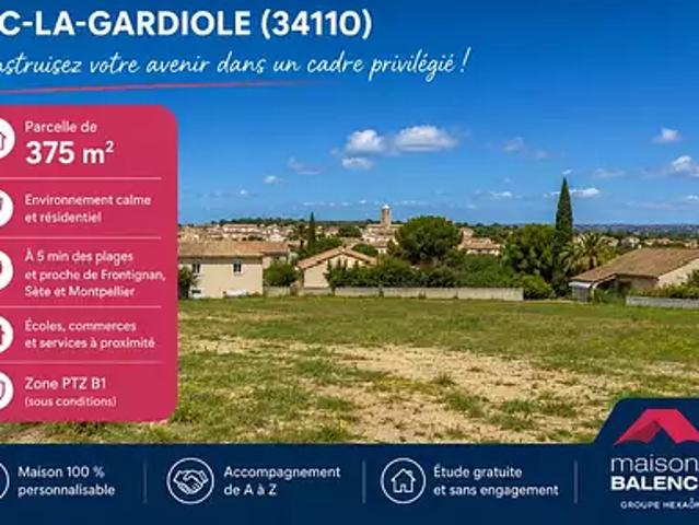 Terrain vente à Montpellier, Vic-la-gardiole