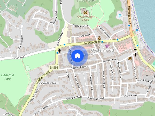 House for rent in Oystermouth, Mumbles