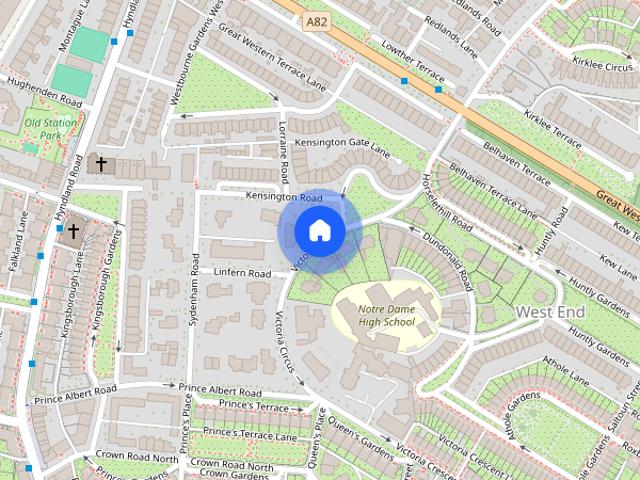 Apartment for rent in Dowanhill, Scotland