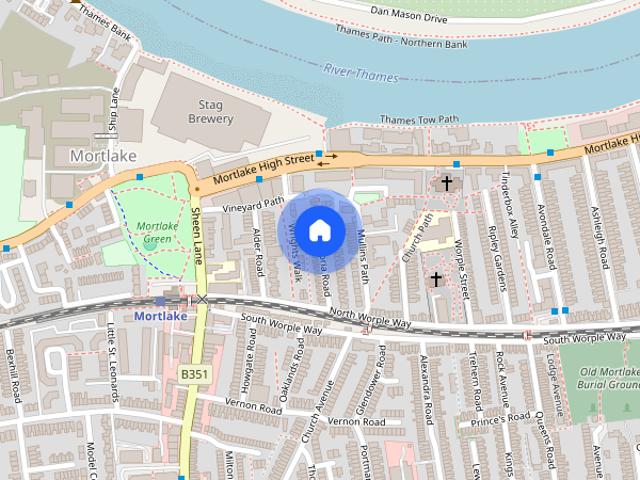 House for rent in Mortlake, Greater London