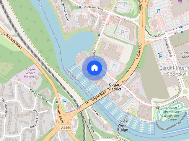 Apartment for rent in Cardiff International Sports Village, Cardiff