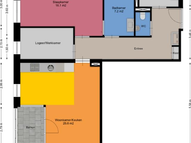 Appartement te huur in De Steinen, Ede