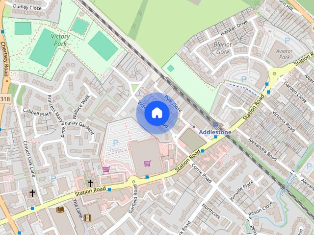Apartment for rent in Row Town, Surrey