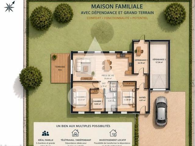 Maison vente à Villefranche-sur-Saône, Rhône