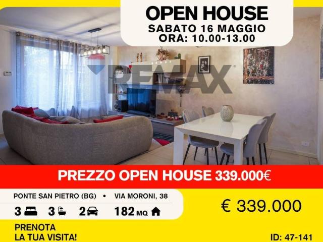 Villa Schiera in vendita a Locate Bergamasco, Ponte San Pietro