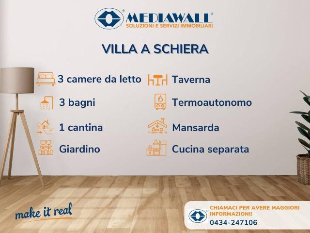 Villa Schiera in vendita a Rorai Grande, Pordenone