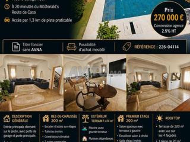Propriété vente à Anfa, Gharb-Chrarda-Beni Hssen