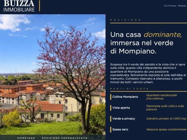 Villa Indipendente in vendita a Zona Nord, Brescia