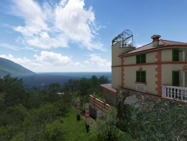 Villa Indipendente in vendita a Case rosse, Camogli