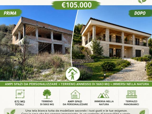 Villa Indipendente in vendita a Cervino, Campania