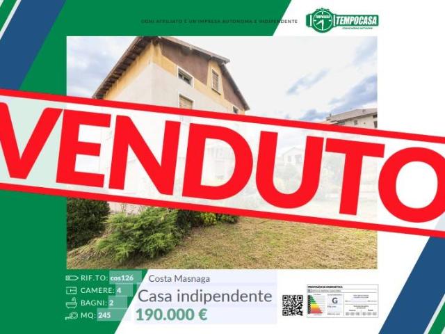 Villa Indipendente in vendita a Costa Masnaga, Lombardia