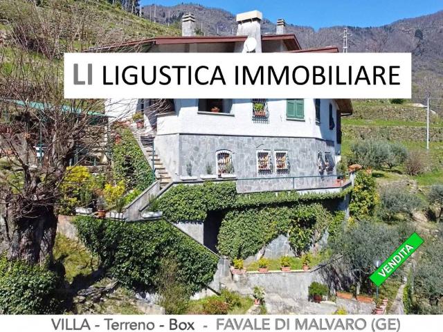 Villa Indipendente in vendita a Favale Di Malvaro, Liguria