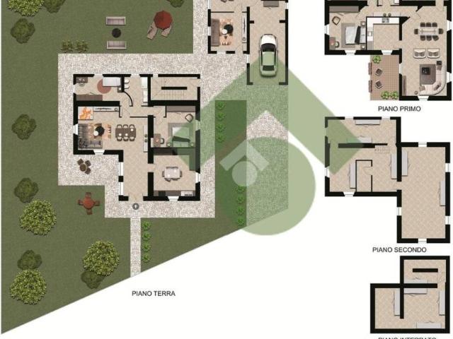 Villa Indipendente in vendita a Galbiate, Lombardia