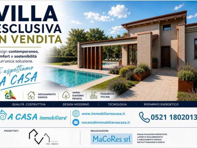 Villa Indipendente in vendita a Noceto, Reggio Emilia